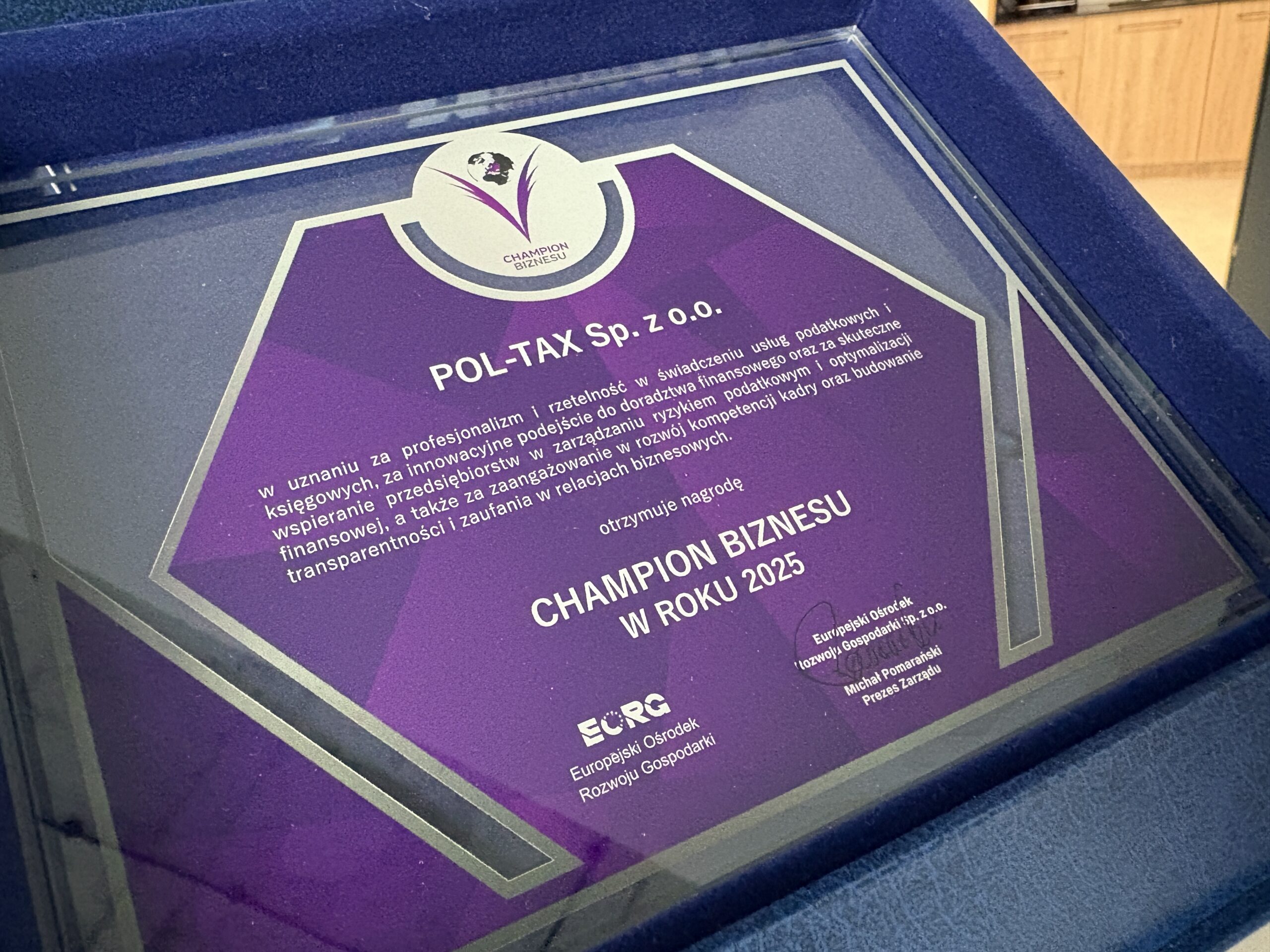 POL-TAX Champion Biznesu w roku 2025